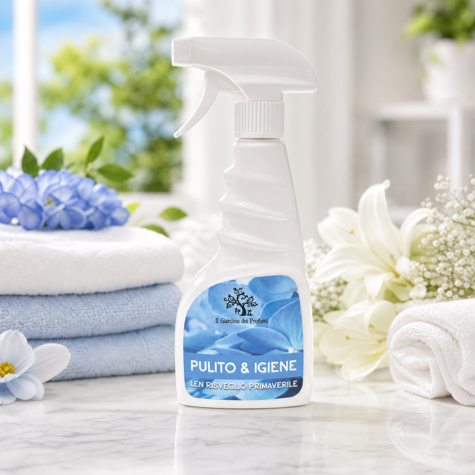 Pulito & Igiene – Len Risveglio Primaverile | Detergente Profumato Bagno e Cucina 500 ml