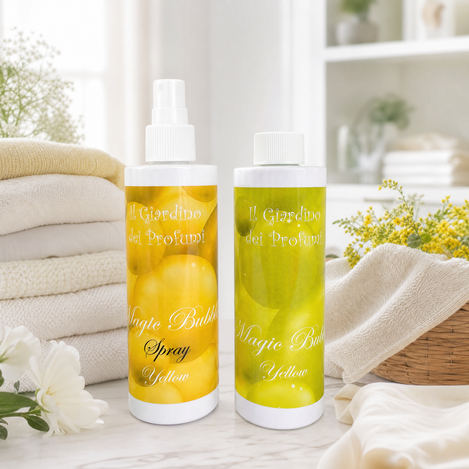 Set Profuma Bucato Magic Yellow – Spray + Essenza