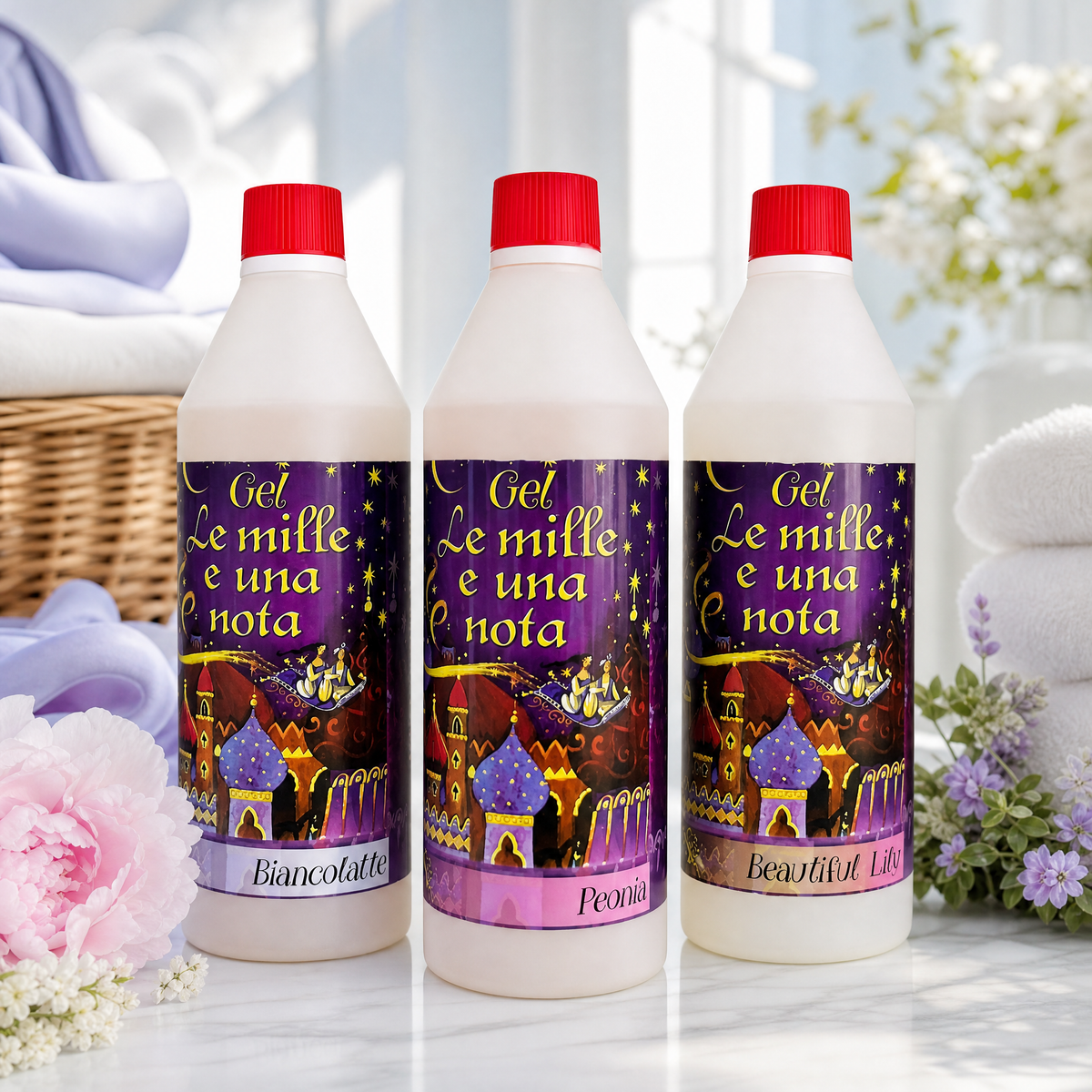 TRIS MILLE E UNA NOTA – Bianco Latte, Peonia e Beautiful Life