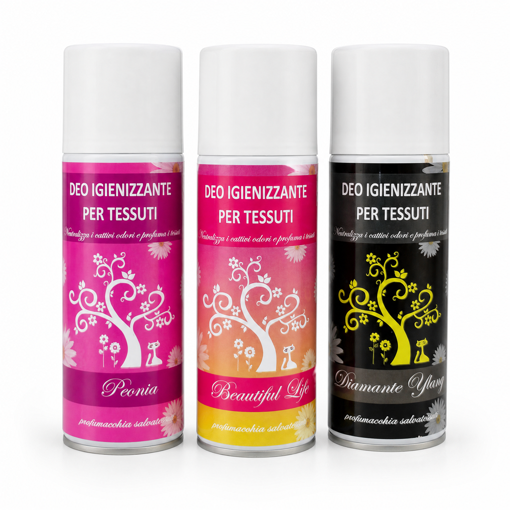 TRIS DEO TESSUTI – PEONIA + BEAUTIFUL LIFE + DIAMANTE YLANG