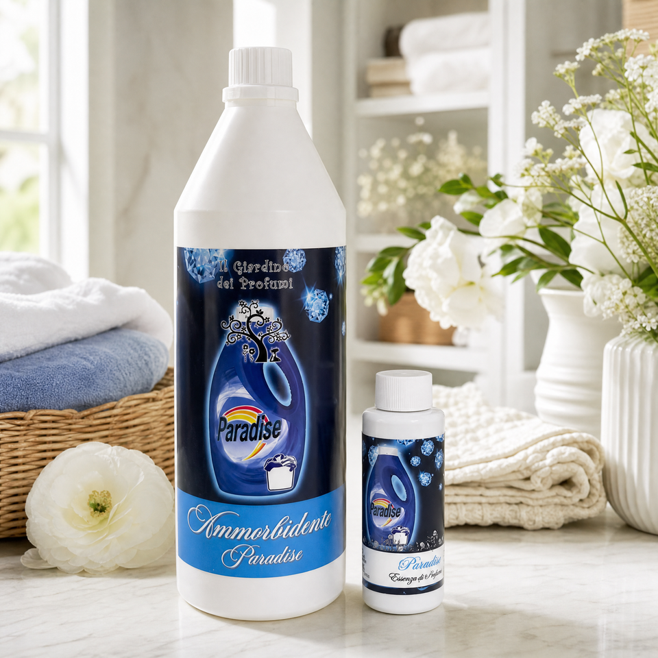 Set Paradise – Ammorbidente Concentrato 1 L + Essenza Bucato 100 ml
