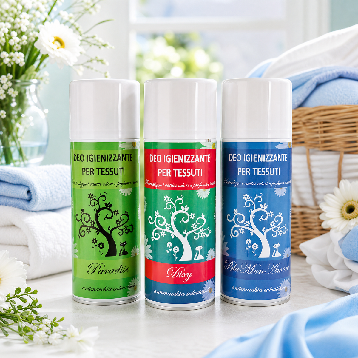 TRIS DEO TESSUTI – PARADISE + DIXY + BLUE MOON AMOUR