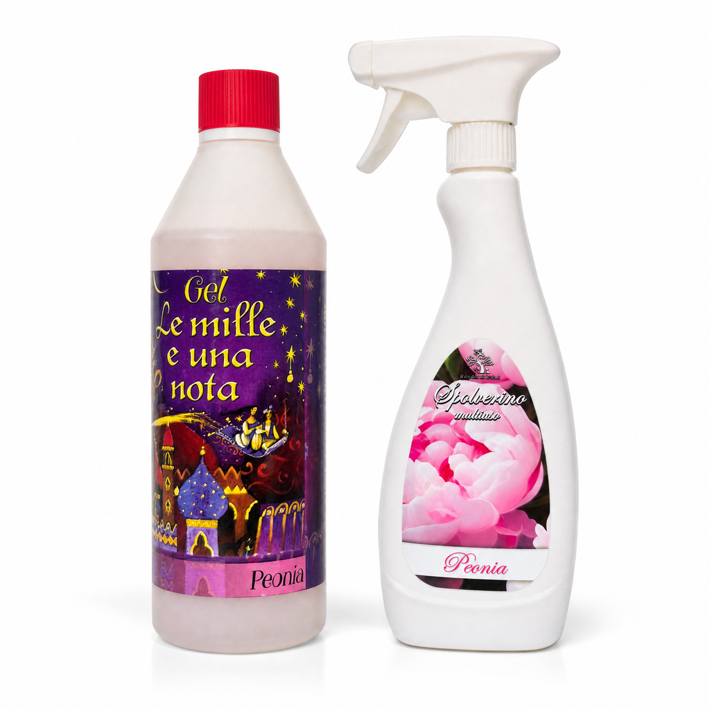 Set Gel Mille e Una Nota + Spolverino Multiuso – Peonia