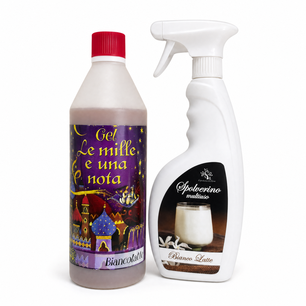 Set Gel Mille e Una Nota + Spolverino Multiuso – Bianco Latte