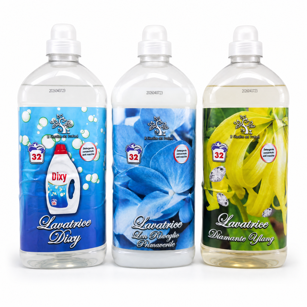 Tris Detersivi Lavatrice Profumati Freschezza Ylang – 96 Lavaggi