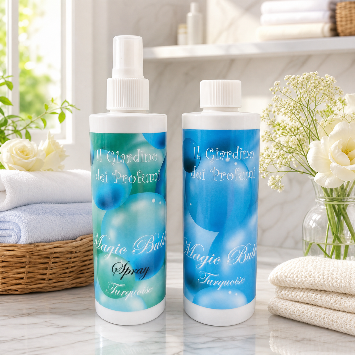 Set Profuma Bucato Magic Turquoise – Spray + Essenza