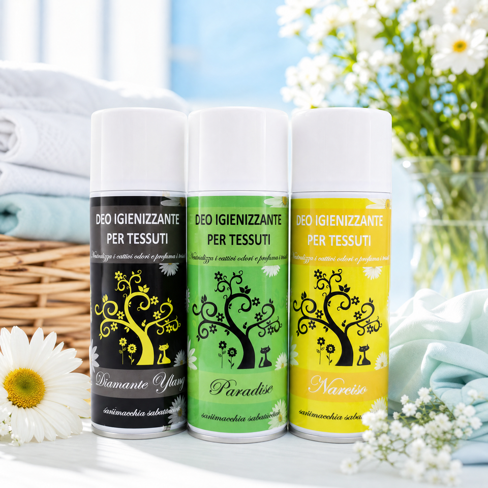 TRIS DEO TESSUTI – DIAMANTE YLANG + PARADISE + NARCISO