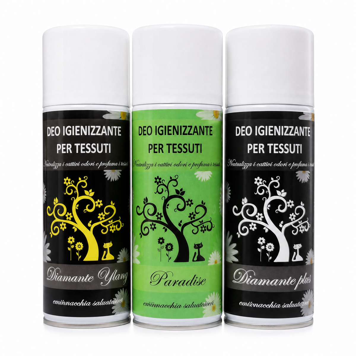 TRIS DEO TESSUTI – DIAMANTE YLANG  + PARADISE + DIAMANTE PLUS