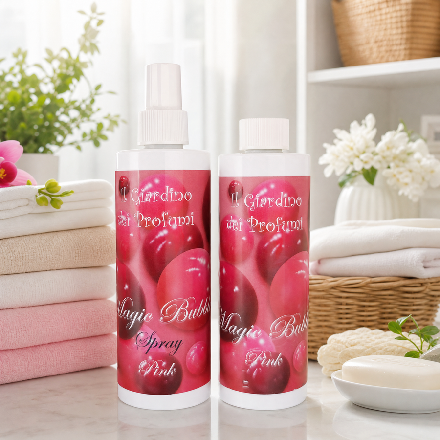 Set Profuma Bucato Magic Pink – Spray + Essenza