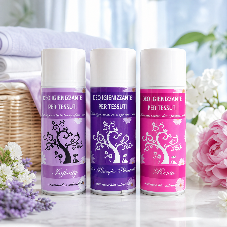 TRIS DEO TESSUTI – INFINITY  + IL RISVEGLIO PRIMAVERILE + PEONIA