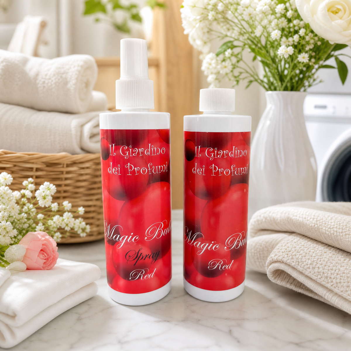 Set Profuma Bucato Magic Red – Spray + Essenza
