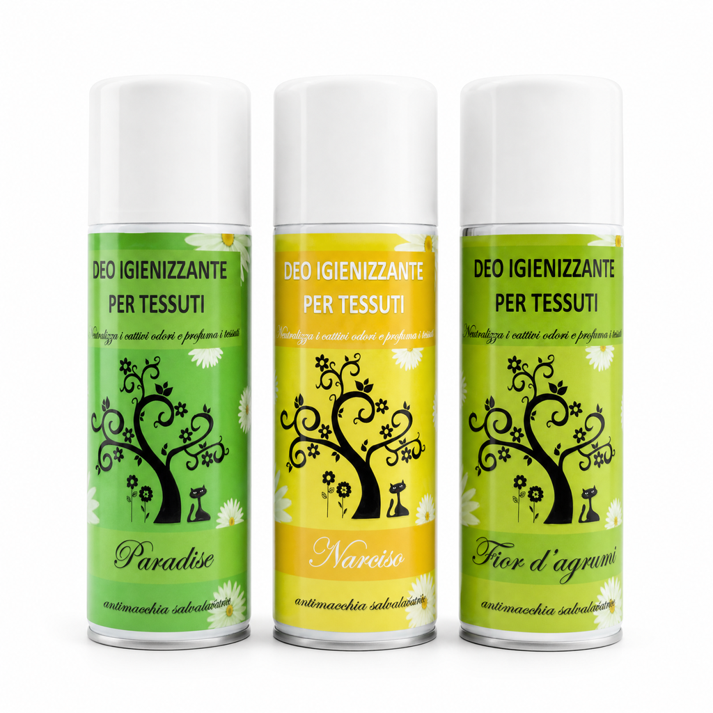 TRIS DEO TESSUTI – PARADISE  + NARCISO + FIOR D'AGRUMI