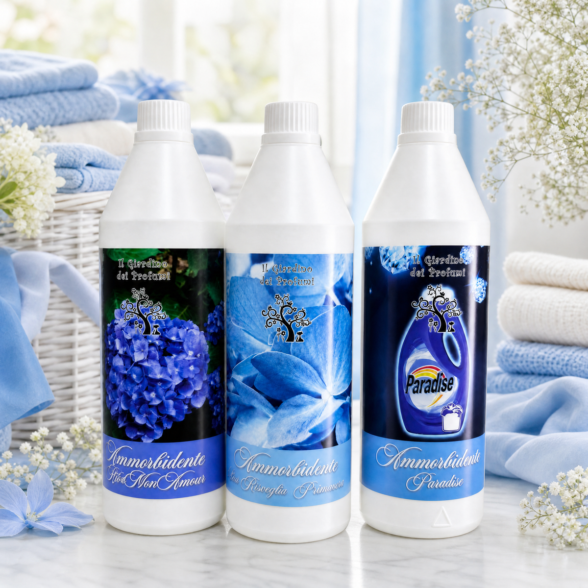 Tris Ammorbidenti Super Concentrati Cielo Blu – 3 x 1L