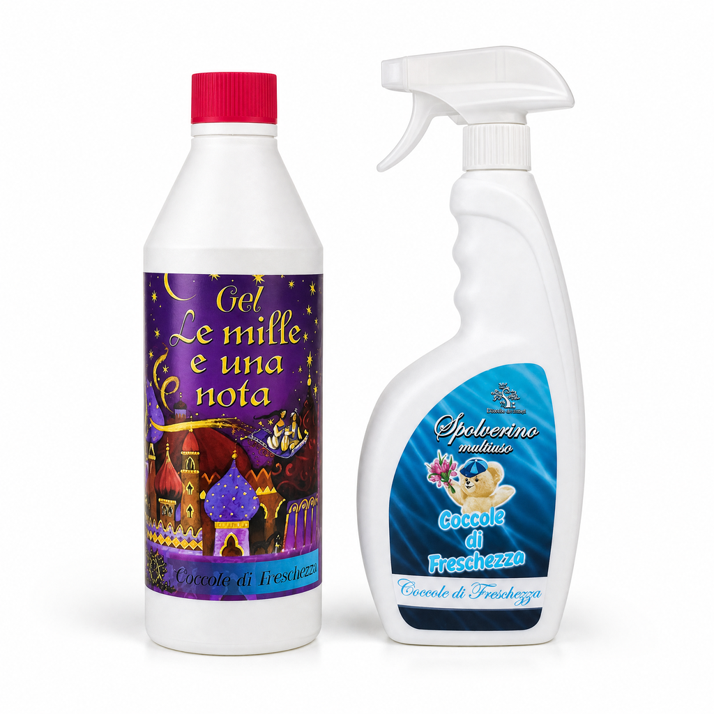 Set Gel Mille e Una Nota + Spolverino Multiuso – Coccole di Freschezza