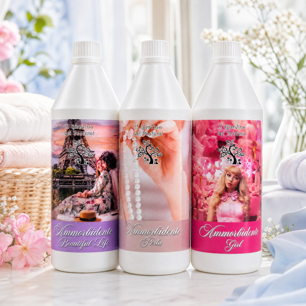Tris Ammorbidenti Super Concentrati Perla Rosa – 3 x 1L