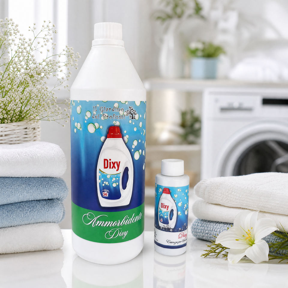 Set Dixy – Ammorbidente Concentrato 1 L + Essenza Bucato 100 ml