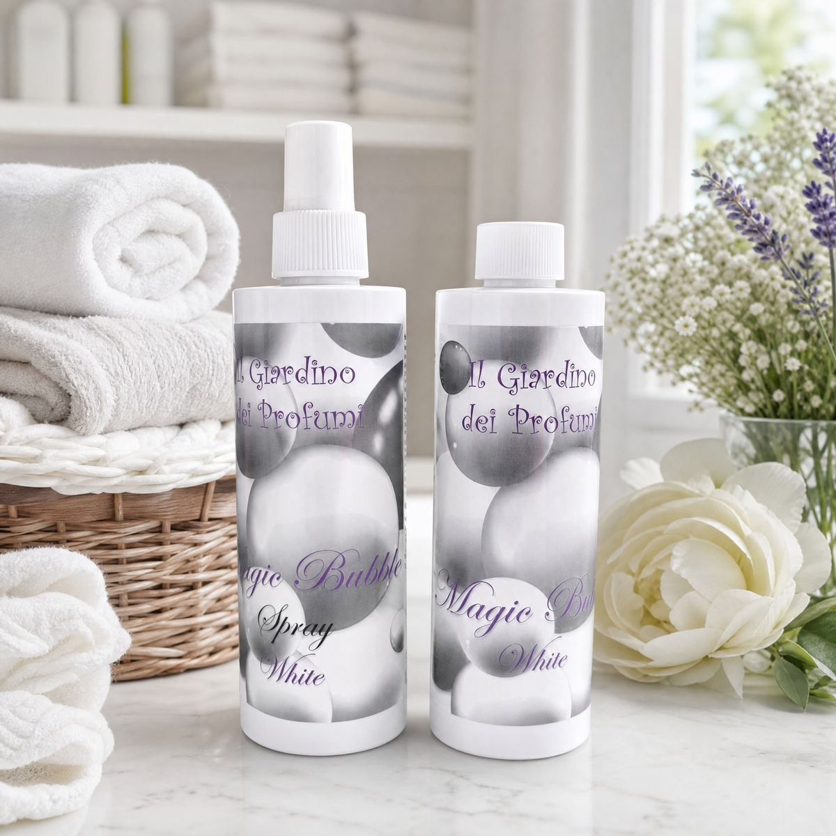 Set Profuma Bucato Magic White – Spray + Essenza