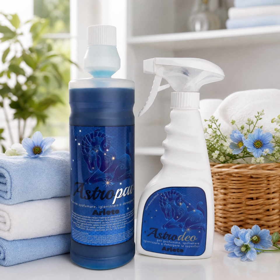 Kit Pulizia Profumata Casa Ariete – Lavapavimenti + Astro Deo