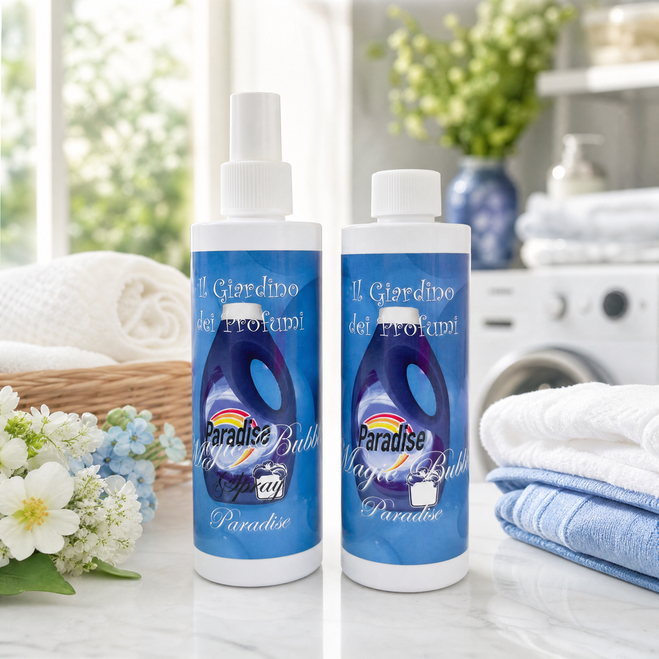 Set Profuma Bucato Magic Paradise – Spray + Essenza