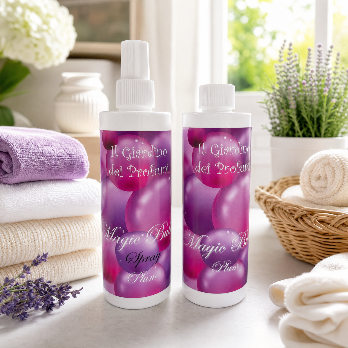 Set Profuma Bucato Magic Plum – Spray + Essenza