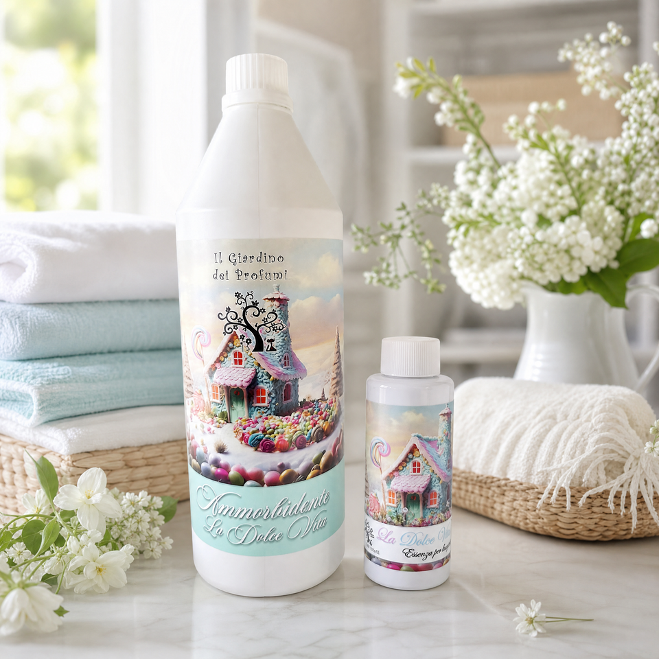 Set La Dolce Vita – Ammorbidente Concentrato 1 L + Essenza Bucato 100 ml