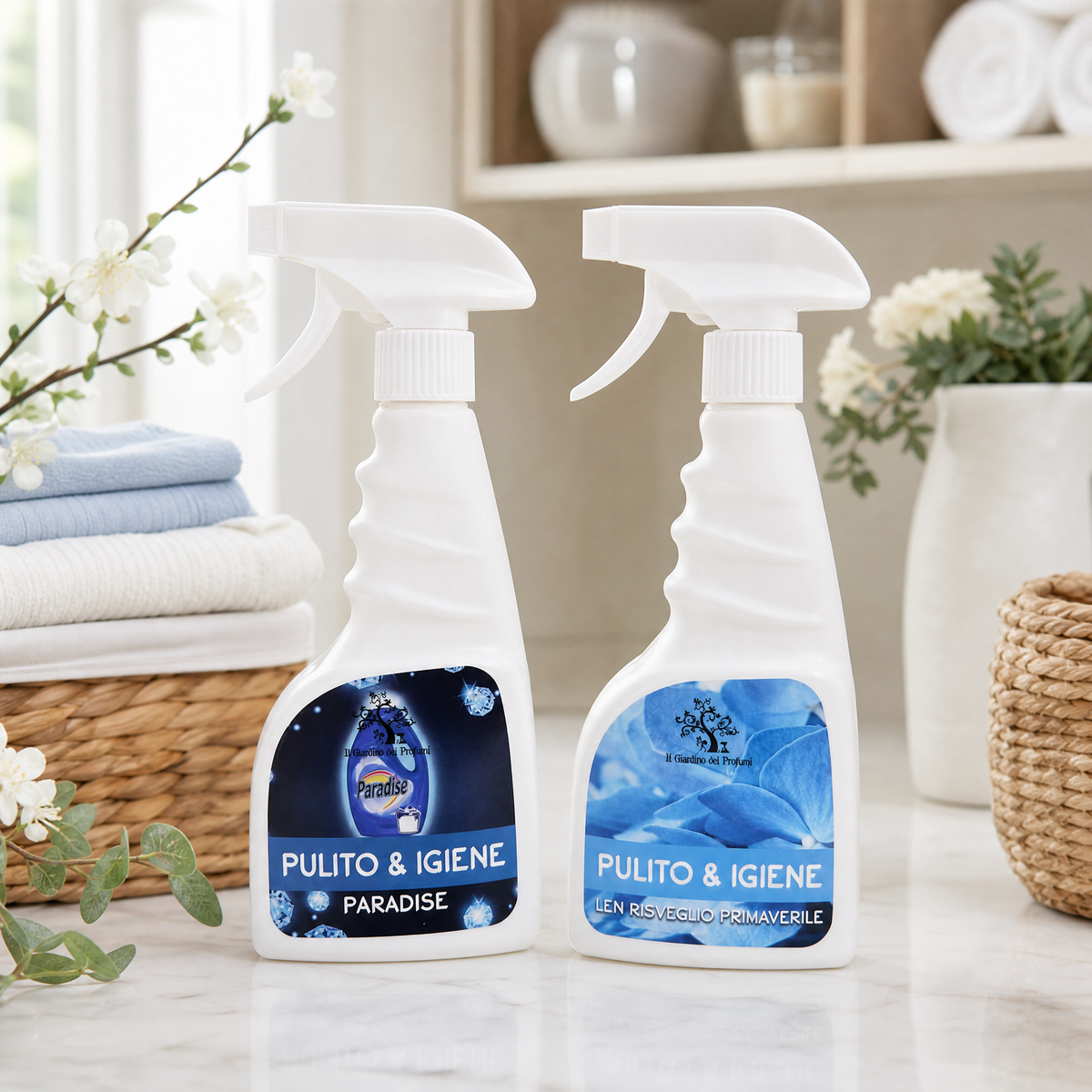 Set Pulito & Igiene – Paradise + Len Risveglio Primaverile | 2 x 500 ml