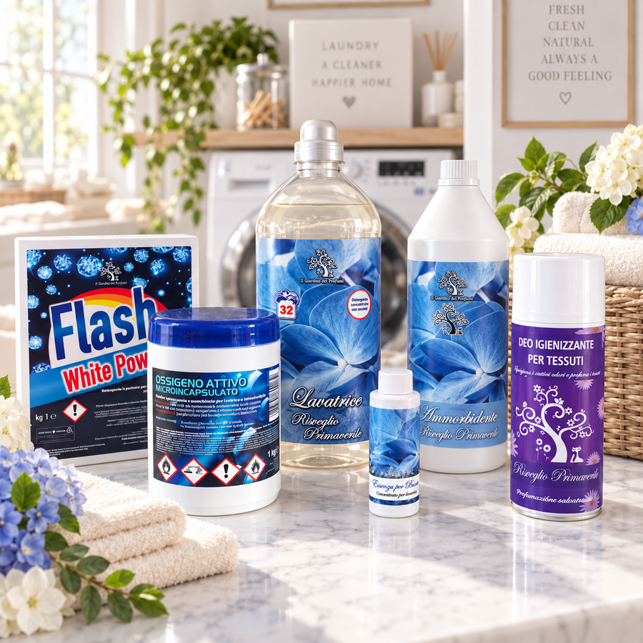 Box Bucato Splendente – Risveglio Primaverile | Kit Completo Lavaggio e Profumazione