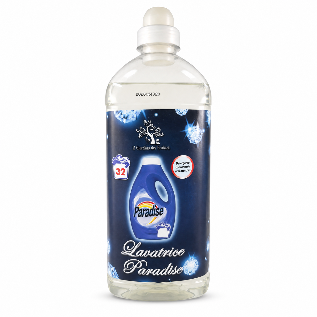 Detersivo Lavatrice Profumato Paradise – Concentrato Smacchiante 32 Lavaggi 1,5L
