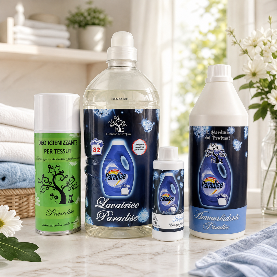 Set Bucato Pulito Paradise – Kit Completo 4 Prodotti