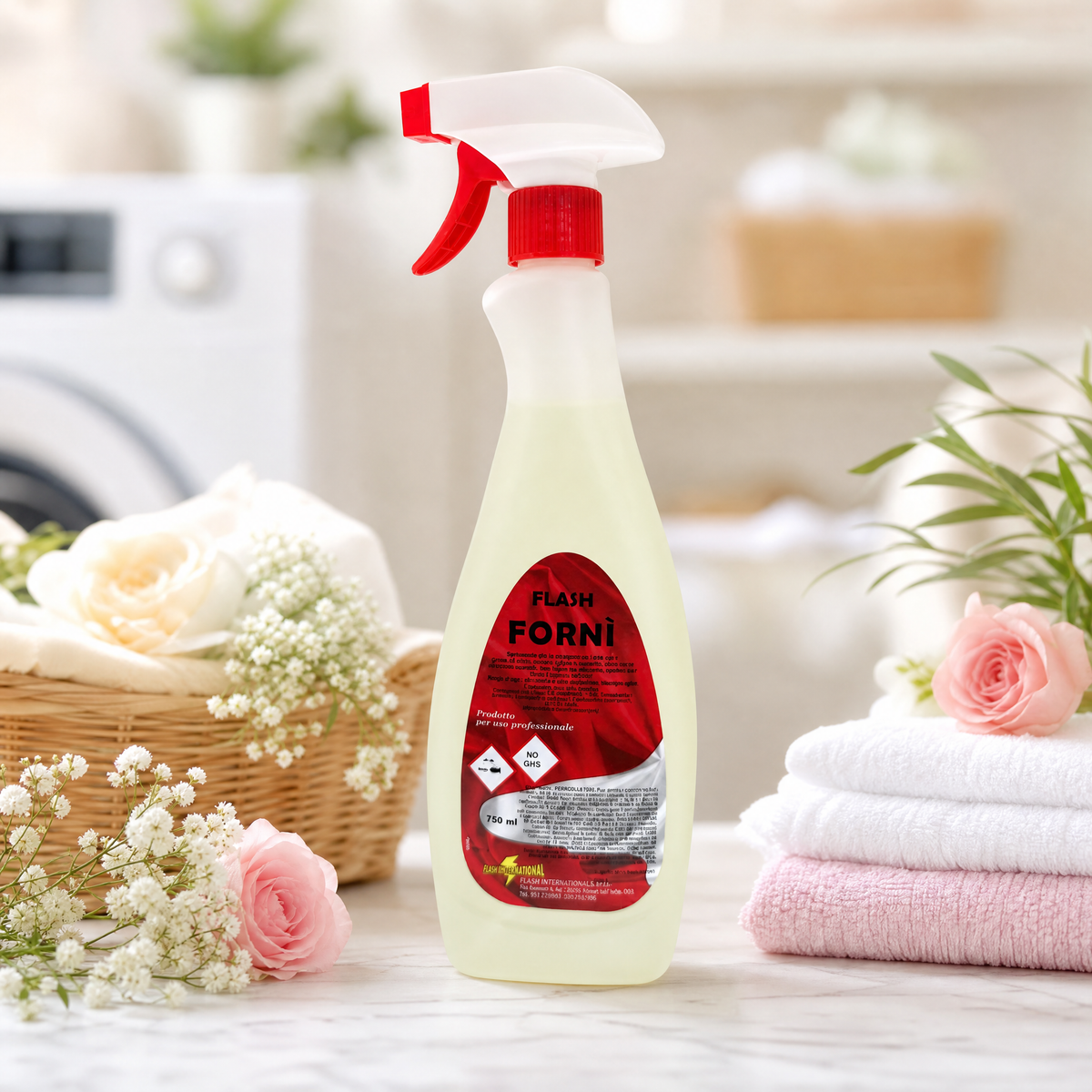 Flash Forni – Sgrassatore Professionale per Forni, Griglie e Piastrelle 750 ml